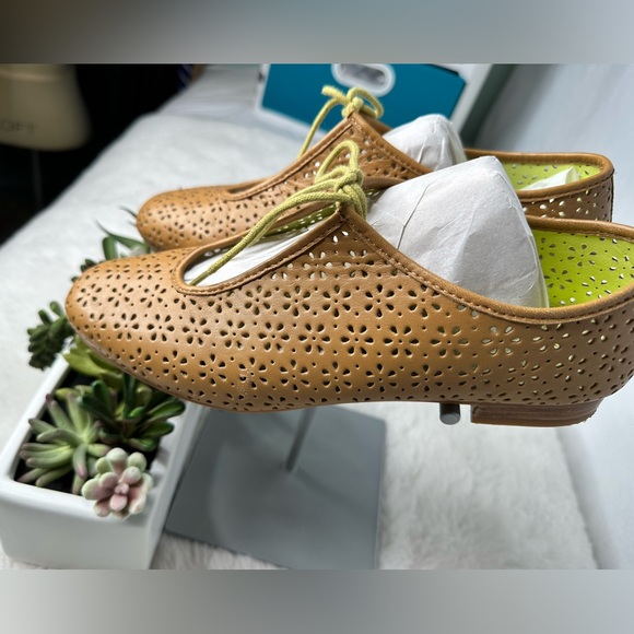 Seychelles Heritage Women Cut Out Leather Lace Up Flats Shoes 8.5 - Picture 4 of 10